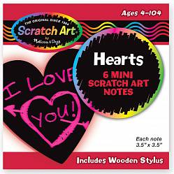 Набор мини - стикеров Scratch Art Сердечки (Melissa&Doug, 5930_md) - миниатюра